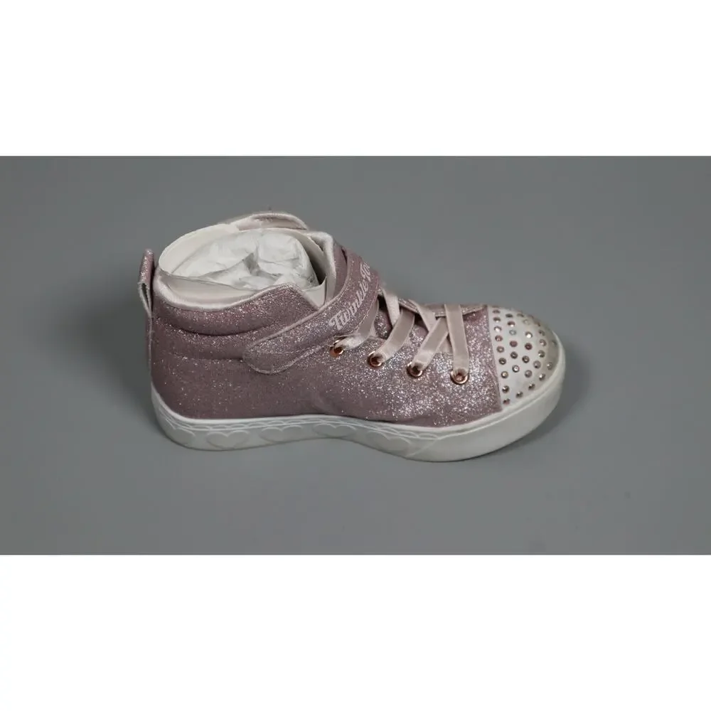 Skechers Twinkle Toes Girls Heart Steps Sneakers Rose Gold Size 12.5 Little Kid